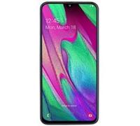 Samsung Galaxy A40 - 4G smartphone - double SIM - RAM 4 Go / Mémoire interne 64 Go - microSD slot - écran OEL - 5.9" - 2340 x 1080 pixels - 2x caméras arrière 16 MP, 5 MP - front camera 25 MP - blanc