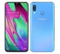 Samsung Galaxy A40 - 4G smartphone - double SIM - RAM 4 Go / Mémoire interne 64 Go - microSD slot - écran OEL - 5.9" - 2340 x 1080 pixels - 2x caméras arrière 16 MP, 5 MP - front camera 25 MP - bleu B