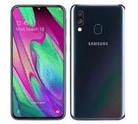 Samsung Galaxy A40 - 4G smartphone - double SIM - RAM 4 Go / Mémoire interne 64 Go - microSD slot - OLED display - 5.9" - 2340 x 1080 pixels - 2x caméras arrière 16 MP, 5 MP - front camera 25 MP - noi