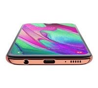 Samsung Galaxy A40 - 4G smartphone - double SIM - RAM 4 Go / Mémoire interne 64 Go - microSD slot - OLED display - 5.9" - 2340 x 1080 pixels - 2x caméras arrière 16 MP, 5 MP - front camera 25 MP - Cor