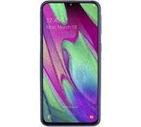 SAMSUNG Galaxy A40 - Smartphone Portable débloqué 4G (Ecran: 5, 9 Pouces - 64 Go - Double Nano-SIM - Android) - Bleu - Version Française Bleu G