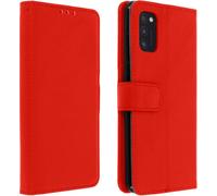 Samsung Galaxy A41 Flip Cover avec emplacements pour cartes & fonction stand - Rouge