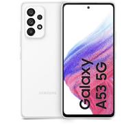 Samsung Galaxy A53 5G - 128 Go, 6 Go RAM, écran 6,5"" Full HD, Dual SIM, MicroSD, 64 MP - Blanc