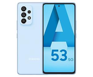 Samsung Galaxy A53 5G, Téléphone Mobile 128 GO Bleu, Smartphone Android, Carte SIM Non Incluse, Version FR