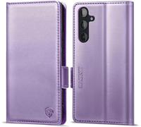 Samsung Galaxy A55 5g Case, Premium Leather Wallet Flip Case Cover For Samsung Galaxy A55 5g With Card Compartment Magnetic Stand Flip Wallet Rfid Flip Cover Light Purple
