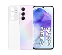 Samsung Galaxy A55 5G, Dual, 256GB 8GB Ram, Awesome Lilac + Case