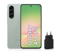 Samsung Galaxy A56 5G, Smartphone Android, 128 Go, Chargeur Secteur Rapide 25W Inclus, Smartphone déverrouillé, Vert Sauge, Version FR