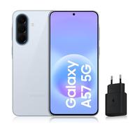 Samsung Galaxy A57 5G, Smartphone Android 5G avec l'IA Accessible à Tous, 256 Go, RAM 8 Go, Chargeur Secteur Rapide 25W Inclus, Smartphone déverrouillé, Bleu Clair, Version FR