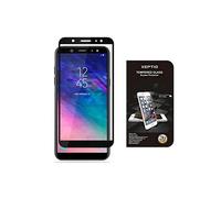 Samsung Galaxy A6 2018 4G : Protection d'écran en verre trempé Full cover noir - Tempered glass Screen protector/Films vitre Protecteur d'écran