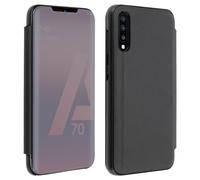 Samsung Galaxy A70 Flip Cover avec effet miroir & fonction stand - Noir