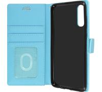 Samsung Galaxy A70 Flip Cover avec porte-cartes et fonction stand - Bleu