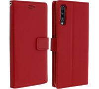 Samsung Galaxy A70 Flip Cover avec porte-cartes et fonction stand - Rouge