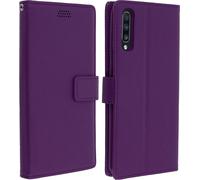 Samsung Galaxy A70 Flip Cover avec porte-cartes et fonction stand - Violet