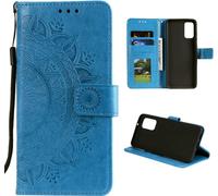 Samsung Galaxy A72 Housse de téléphone portable Flip Case Cover Housse de protection Mandala bleu