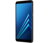 Samsung Galaxy A8 (2018) - 4G smartphone - double SIM - RAM 4 Go / Mémoire interne 32 Go - microSD slot - écran OEL - 5.6" - 2220 x 1080 pixels - rear camera 16 MP - 2x front cameras 16 MP, 8 MP - noi