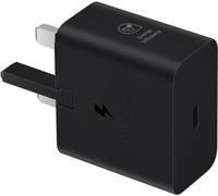Samsung Galaxy Adaptateur de voyage officiel 25 W à charge super rapide (avec câble de données USB-C vers C), noir