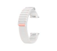 Samsung Galaxy Bracelet en tissu officiel (S/M) pour Galaxy Watch 7, rose et blanc