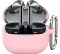 Samsung Galaxy Buds3 and Galaxy Buds3 Pro (2024) Silicone Anti-Scratch Protective Case Cover Compatible with Samsung Galaxy Buds3 Series Wireless Charging (Pink)