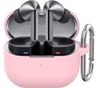 Samsung Galaxy Buds3 and Galaxy Buds3 Pro (2024) Silicone Anti-Scratch Protective Case Cover Compatible with Samsung Galaxy Buds3 Series Wireless Charging (Pink)