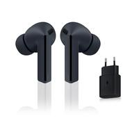 Samsung Galaxy Buds3 FE, Écouteurs sans Fil, Bluetooth, Réduction Active de Bruit, Audio 360, Gemini, Chargeur Secteur Rapide 25W Inclus, Noir, Version FR