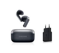 Samsung Galaxy Buds4, Écouteurs Bluetooth sans Fil, Haut-Parleur Dynamique, Codec Hi-FI, Appels Ultra clairs, Audio 360, Réduction de Bruit Adaptative, Chargeur Secteur Inclus, Noir