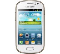 Samsung Galaxy Fame GT-S6810 Smartphone SIM Unique Android Edge GPRS GSM HSDPA HSUPA UMTS Android 4.1 Barre 4 Go Blanc