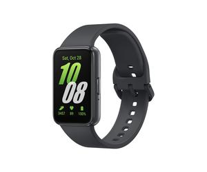 Samsung Galaxy Fit3 SM-R390NZAAEUB : Ecran AMOLED 1.6" 256x402px, RAM 16Mo, Flash 0.256Go, Bluetooth 5.3, FreeRTOS, Batterie 208mAh, Boîtier 40mm gris.