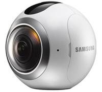 Samsung GALAXY Gear 360 Caméra de poche fixable 4K - 30 pi-s 15.0 MP NFC, Wi-Fi, Bluetooth blanc-SM-C200NZWAITV