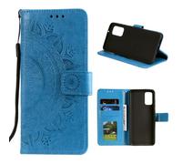 Samsung Galaxy M31s Housse de téléphone portable Flip Case Cover Housse de protection Mandala Bleu