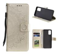 Samsung Galaxy M31s Housse de téléphone portable Flip Case Cover Housse de protection Mandala Gold