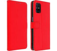 Samsung Galaxy M51 Flip Cover avec porte-cartes et fonction stand - Rouge