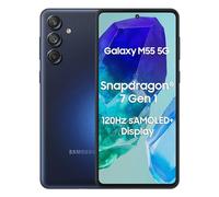 Samsung Galaxy M55 5G 8 Go/128 Go Bleu foncé (Dark Blue) Double SIM