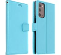 Samsung Galaxy Note 20 Flip Cover avec porte-cartes et fonction stand - Bleu