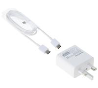 Samsung 15W Adaptive Fast Charger (with C to C Cable) Smartphone Blanc USB Charge rapide Intérieure