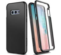 Samsung Galaxy S10e Case Silicone 360 Degree Protection Bumper Soft Integral Shockproof Protective Case Front And Back Cover Samsung Galaxy S10e Black