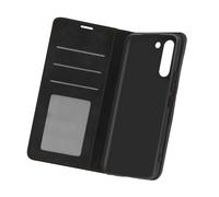 Samsung Galaxy S21 Soft Touch Étui portefeuille avec support - Noir