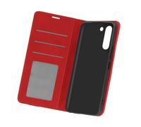 Samsung Galaxy S21 Soft Touch Étui portefeuille avec support - Rouge