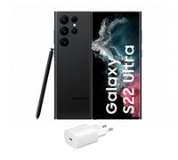 Samsung Galaxy S22 Ultra 5G + Chargeur - Téléphone Gratuit 128 Go Smartphone Android Phantom Noir (Version Espagnole)