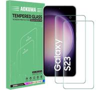 Samsung Galaxy S23 Tempered Glass, [2 Pack] Samsung Galaxy S23 Screen Protector [0.26mm] [Extremely Scratch Resistant] [High Definition][Easy To Install] Tempered Glass