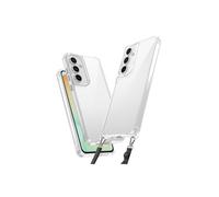 Samsung Galaxy S24 FE Case with Neck Strap and Snap Cover Transparent