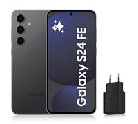 SAMSUNG GALAXY S24 FE, Smartphone Android 5G avec Galaxy AI, 128 Go, Chargeur secteur rapide 25W inclus, Smartphone déverrouillé, Graphite, Version FR