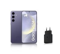 Samsung Galaxy S24, Smartphone Android 5G, 128 Go, Chargeur Secteur Rapide 25W Inclus [Exclusivité Amazon], Smartphone déverrouillé, Indigo, Version FR