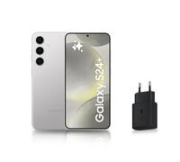 Samsung Galaxy S24 +, Smartphone Android 5G, 256 Go, Chargeur Secteur Rapide 25W Inclus [Exclusivité Amazon], Smartphone déverrouillé, Argent, Version FR