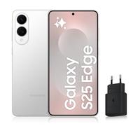 Samsung Galaxy S25 Edge, Smartphone Android 5G avec Galaxy AI, 256 Go, Chargeur Secteur Rapide 25W Inclus, Smartphone déverrouillé, Argent Titane, Version FR