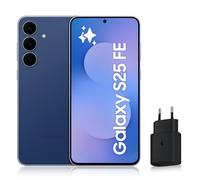 Samsung Galaxy S25 FE, Smartphone Android 5G avec Galaxy AI, 256 Go, Chargeur secteur rapide 25W inclus, Smartphone déverrouillé, Bleu Nuit, Version FR