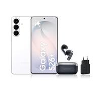 Samsung Galaxy S26+, Avec Galaxy AI, 256 Go, Blanc, Et Samsung Galaxy Buds4, Noir, Chargeurs secteurs rapides 25W inclus, Version FR