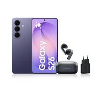 Samsung Galaxy S26, avec Galaxy AI, 256 Go, Violet Galaxy Buds4, Noir, Chargeurs secteurs Rapides 25W Inclus, Version FR