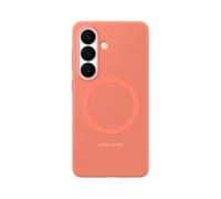 Samsung Coque arrière magnétique Galaxy S26 Silicone Rouge corail
