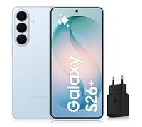 Samsung Galaxy S26+, Smartphone Android 5G avec Galaxy AI, 256 Go, Chargeur Secteur Rapide 25W Inclus, Smartphone déverrouillé, Bleu, Version FR