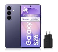 Samsung Galaxy S26, Smartphone Android 5G avec Galaxy AI, 512 Go, Chargeur Secteur Rapide 25W Inclus, Smartphone déverrouillé, Violet, Version FR